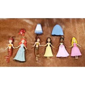 Disney Princess Magic Clip Polly Pockets Ariel Mermaid Sisters Sebastián Others